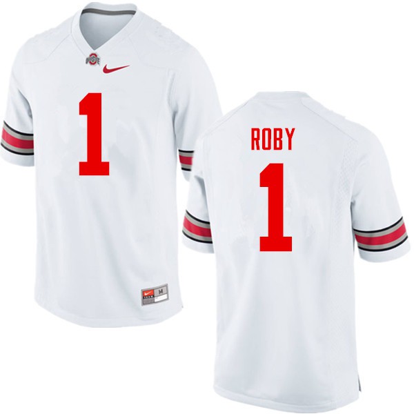 Ohio State Buckeyes #1 Bradley Roby Men Official Jersey White